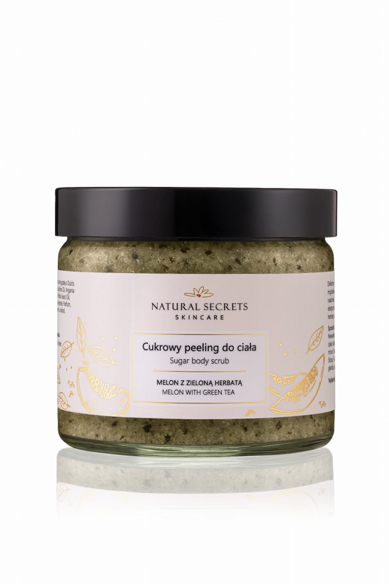NATURAL SECRETS Peeling do ciała Melon z zieloną herbatą 250ml