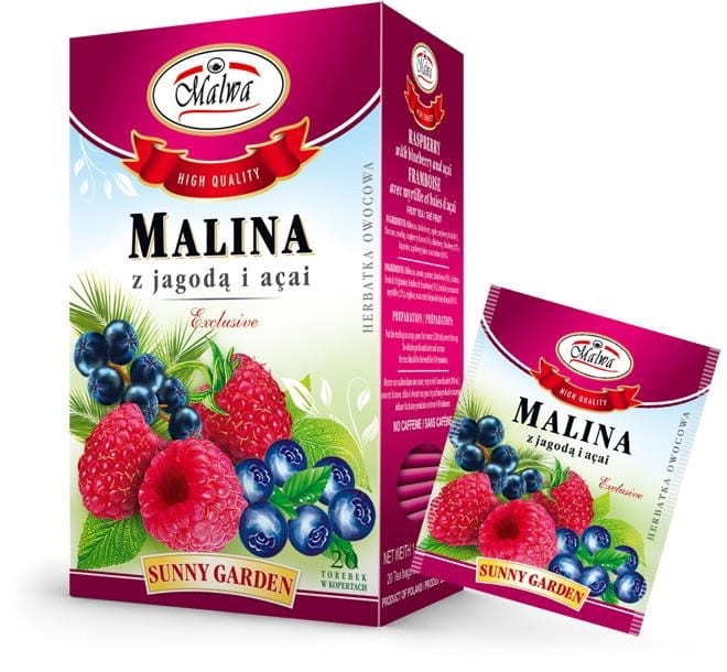 MALWA malina z jagodą i acai 20 saszetek