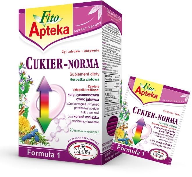 MALWA Fitoapteka CUKIER NORMA 20 saszetek