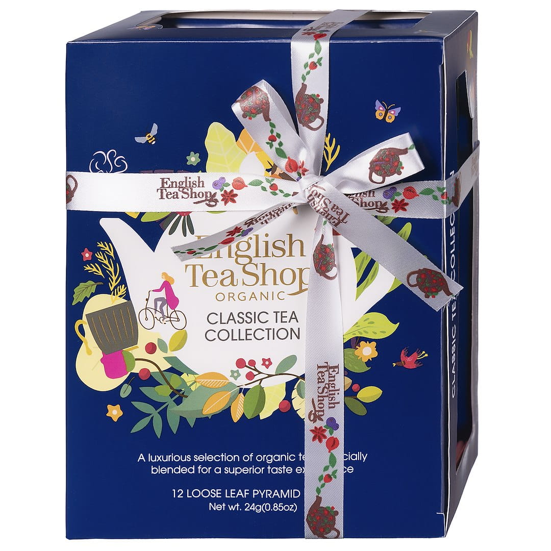 ENGLISH TEAS SHOP Zestaw herbat Classic Tea Niebieski BIO 12 piramidek