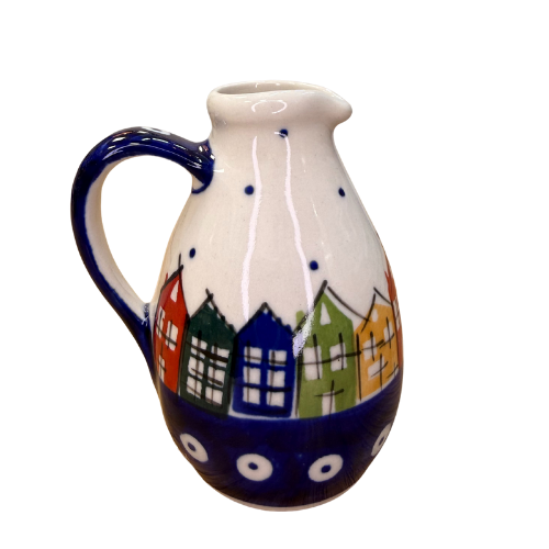 Butelka domki Ceramika Bolesławiec 150 ml
