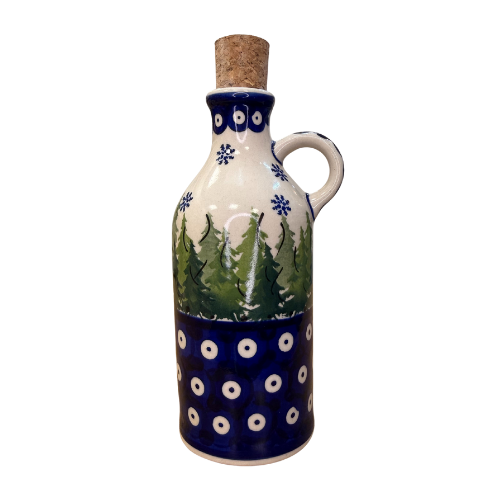 Butelka na oliwe Choinki Ceramika Bolesławiec 300 ml