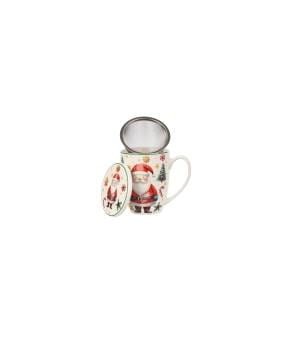 DUO Kubek z zaparzaczem SANTA CLAUS 360ml