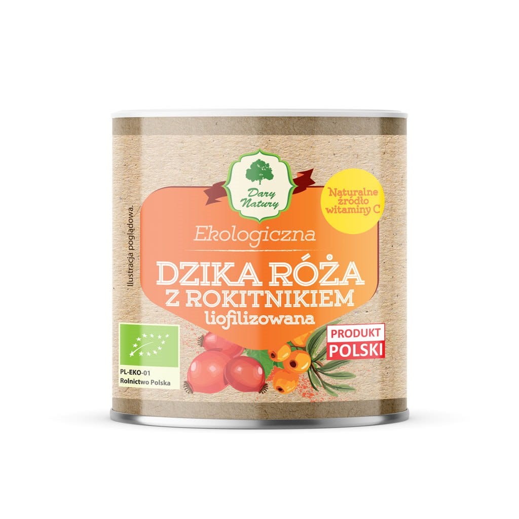 DARY NATURY Dzika róża liofilizowana z rokitnikiem 70g