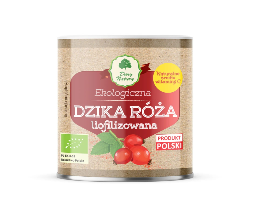 DARY NATURY Dzika róża liofilizowana proszek EKO 70g