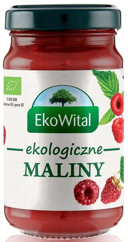 EKO WITAL Mus malinowy BIO bezglutenowy 250g
