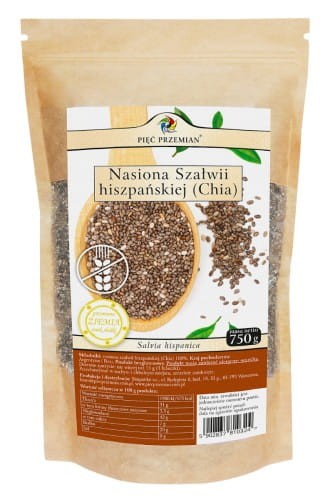 5 PRZEMIAN Chia bezglutenowa BIO 750g