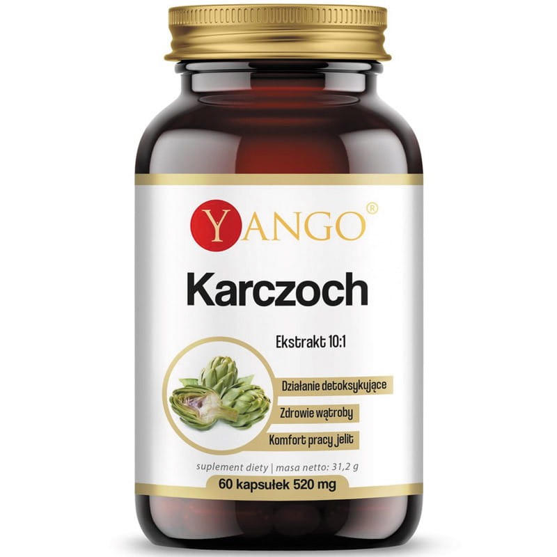 YANGO Karczoch Ekstrakt 350 mg 60 kapsułek