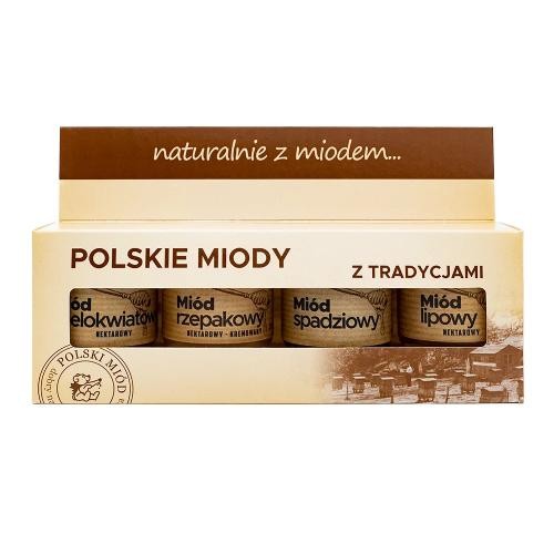 ŁYSOŃ Zestaw Miodów 4x50g
