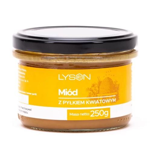 ŁYSOŃ Miód wielokwiatowy z pyłkiem 250g