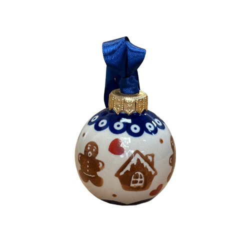 Bombka mała X-mas Pierniki Ceramika Bolesławiec