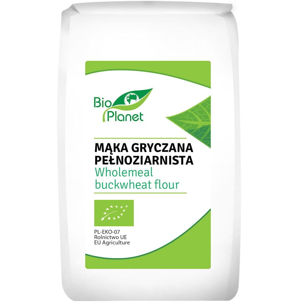 BIO PLANET  Mąka gryczana pełnoziarnista Bio 500g