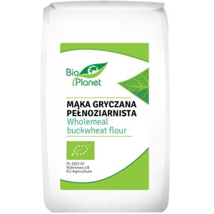 BIO PLANET  Mąka gryczana pełnoziarnista Bio 500g