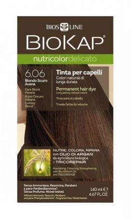 Biokap Nutricolor Delicato Farba 6.06 Ciemny Blond