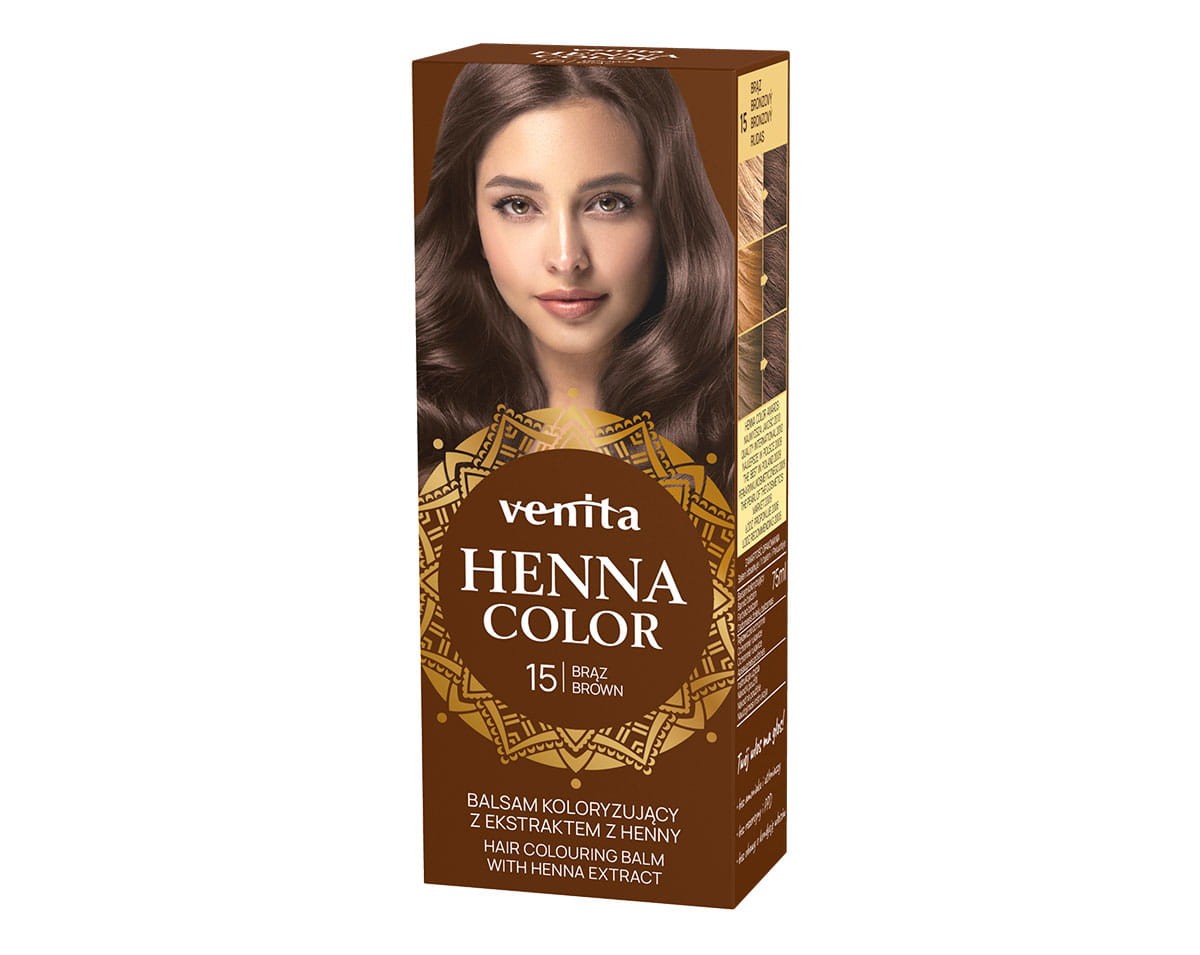 VENITA Henna Color Balsam koloryzujący do włosów Brąz nr.15 75ml