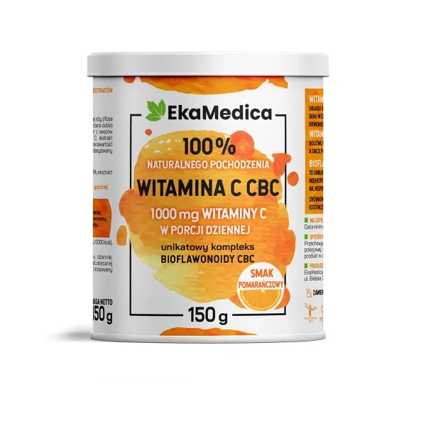 EKA MEDICA Witamina C w proszku Pomarańcza 150g