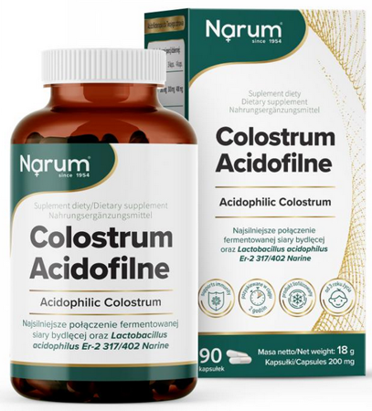 Narum Colostrum Acidofilne +  Narine 90 kapsułek