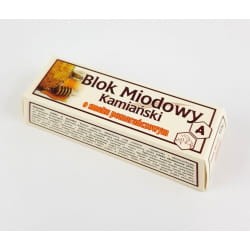 BARĆ Blok miodowy Kamiański Pomarańczowy 50g