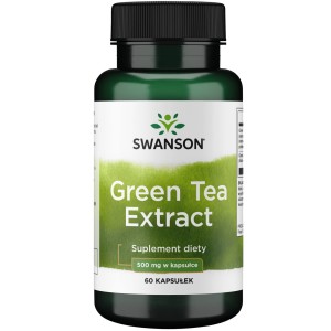 SWANSON Green tea Extract 550mg 60 kapsułek
