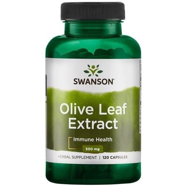 SWANSON Olive leaf extract (Liść oliwny) 500mg 120 kapsułek