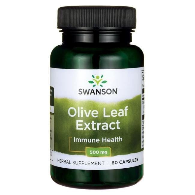SWANSON Olive leaf (Liść oliwny) Extrakt 500mg 60 kapsułek