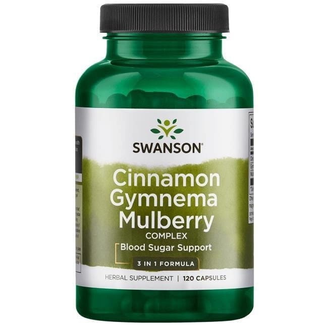 SWANSON Kompleks Cynamonu, Gymnemy, Morwy białej 120 kapsułek