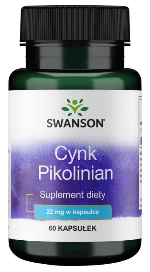 SWANSON Cynk (Pikolinian) 22mg 60 kapsułek