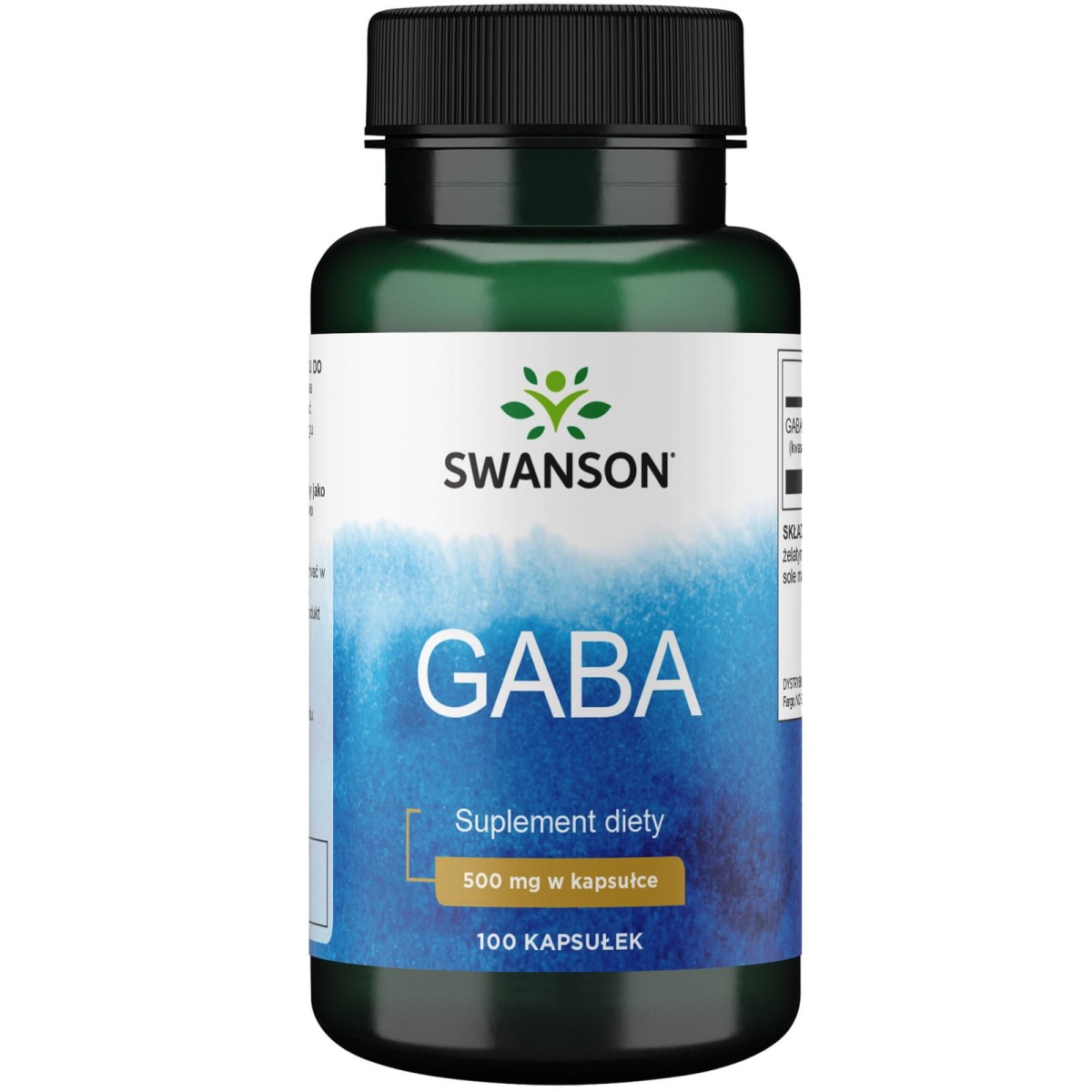 SWANSON GABA 500mg 100 kapsułek