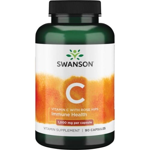 Swanson Witamina C 1000 mg z dziką różą 90 kapsułek