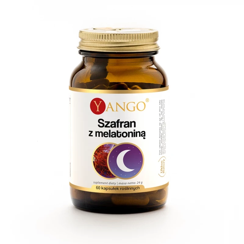 YANGO Szafran z melatoniną 60 kapsułek