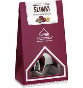 BACÓWKA Śliwki w czekoladzie gorzkiej 120g