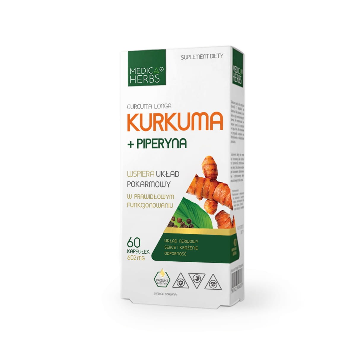 Medica Herbs Kurkuma + piperyna 60 kapsułek