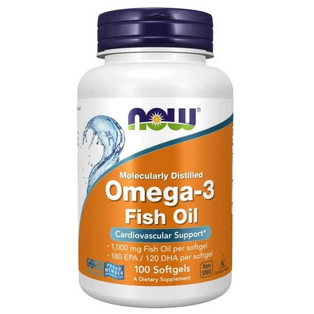 Now Foods Omega 3 Fish Oil 100 kapsułek