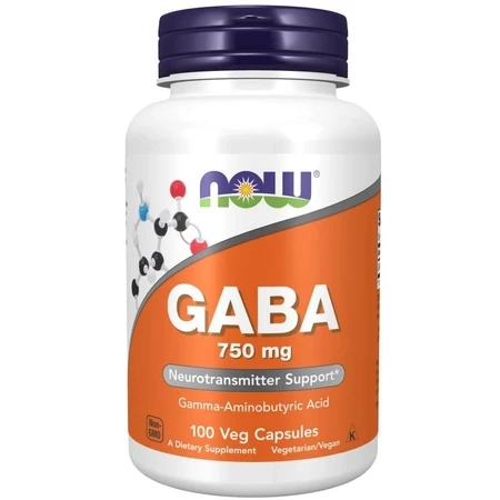 Now Foods GABA 750 mg 100 kapsułek