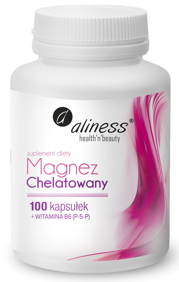 Aliness Magnez Chelatowany 720mg+B6 (P-5-P) 100 kapsułek
