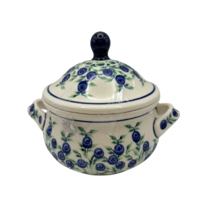 Bulionówka z pokrywą borówki D-1208 Bolesławiec