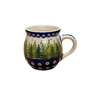 Kubek czeski choinki Ceramika Bolesławiec 320 ml