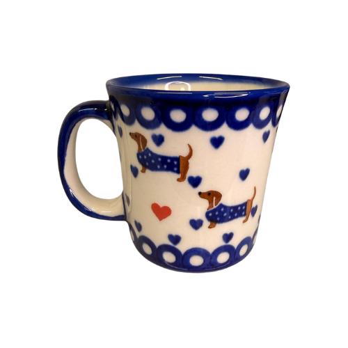 Kubek Jan jamniki Ceramika Bolesławiec 371 ml