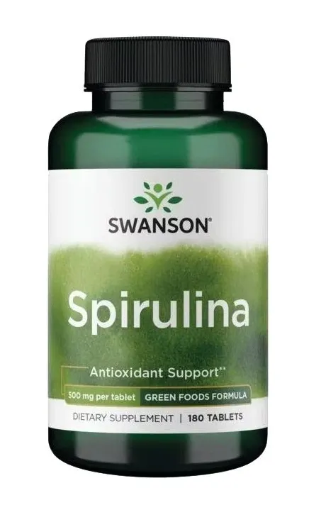 SWANSON Spirulina 180 tabletek