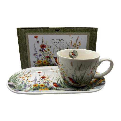 Zestaw śniadaniowy July filiżanka Porcelana DUO