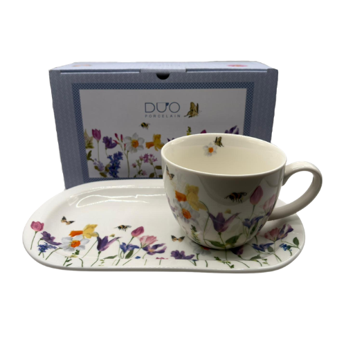 Zestaw śniadaniowy May filiżanka Porcelana DUO