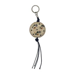 Brelok do kluczy kwiaty i kropki Bolesławiec