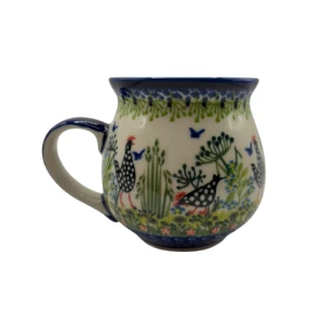 Kubek czeski kurki Bolesławiec 500 ml