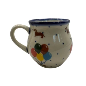 Kubek jamniki z balonami Bolesławiec 230 ml
