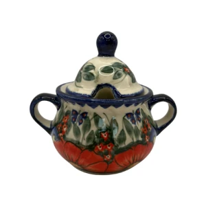 Cukiernica z uszami czerwone maki Bolesławiec